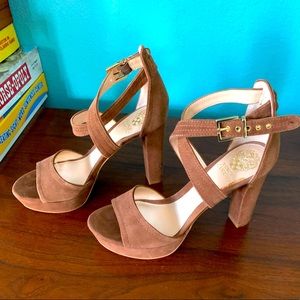 Strappy platform heels